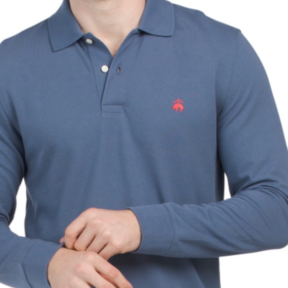 Brooks Brothers Solid Pique Long Sleeve Polo